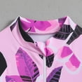 thumbnail image 5 of mgoYE Toddler Girl Swimsuit 3t Two Piece Baby Girls One Piece Swimsuit Infant Bathing Suit Short Sleeve Rash Guard Swimwear with UPF 50+ Sun Protection(Purple,3-4 Years), 5 of 7