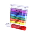 thumbnail image 3 of MERIGLARE Boîte à Pilules Quotidienne avec Petits Compartiments Distributeur de Médicaments pour Suppléments Coloré, 3 of 9