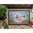 thumbnail image 3 of Carolines Treasures CK1267MAT Bichon Frise 2 Spring Door Mat Indoor Rug or Outdoor Welcome Mat 18x27 Doormat  27"L x, 3 of 4