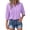 Purple, variant on Lixiuxyad Colla Shirts for Women Women's Casual Short Sleeve Solid Color Blouse Tops For Everyday Wear With Jeans Comfortable Spring Summer Fall Shirt