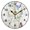 Black, variant on 9.84in Butterflies and Flowers PVC Canvas Wall and Table Clock with Canvas Texture, Black or Gold Hands