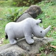thumbnail image 6 of 35cm Real Life Rhinoceros Plush Toy Stuffed Lifelike African Rhinos Wild Animals Doll Toys  For Kids Children Xmas Gift Decor, 6 of 7