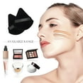 thumbnail image 3 of Triangle Powder Puff, 6 Pieces Soft Makeup Puff, Powder Puffs Made of Cotton Velour Designed for Contouring, Under Eyes and Corners, 2.76 inch Normal Size, with Strap, 3 of 5