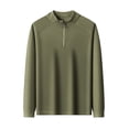 thumbnail image 4 of Yaoyar Quarter Zip Golf Pullover Men Dry Fit Long Sleeve Performance Wicking Mock Neck 1/4 Zip Pullover Mens Sweatshirt, 4 of 5