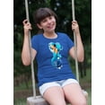 thumbnail image 2 of Cute Mermaid With Headphones T-Shirt Juniors -Image by Shutterstock,  x-Large, 2 of 4