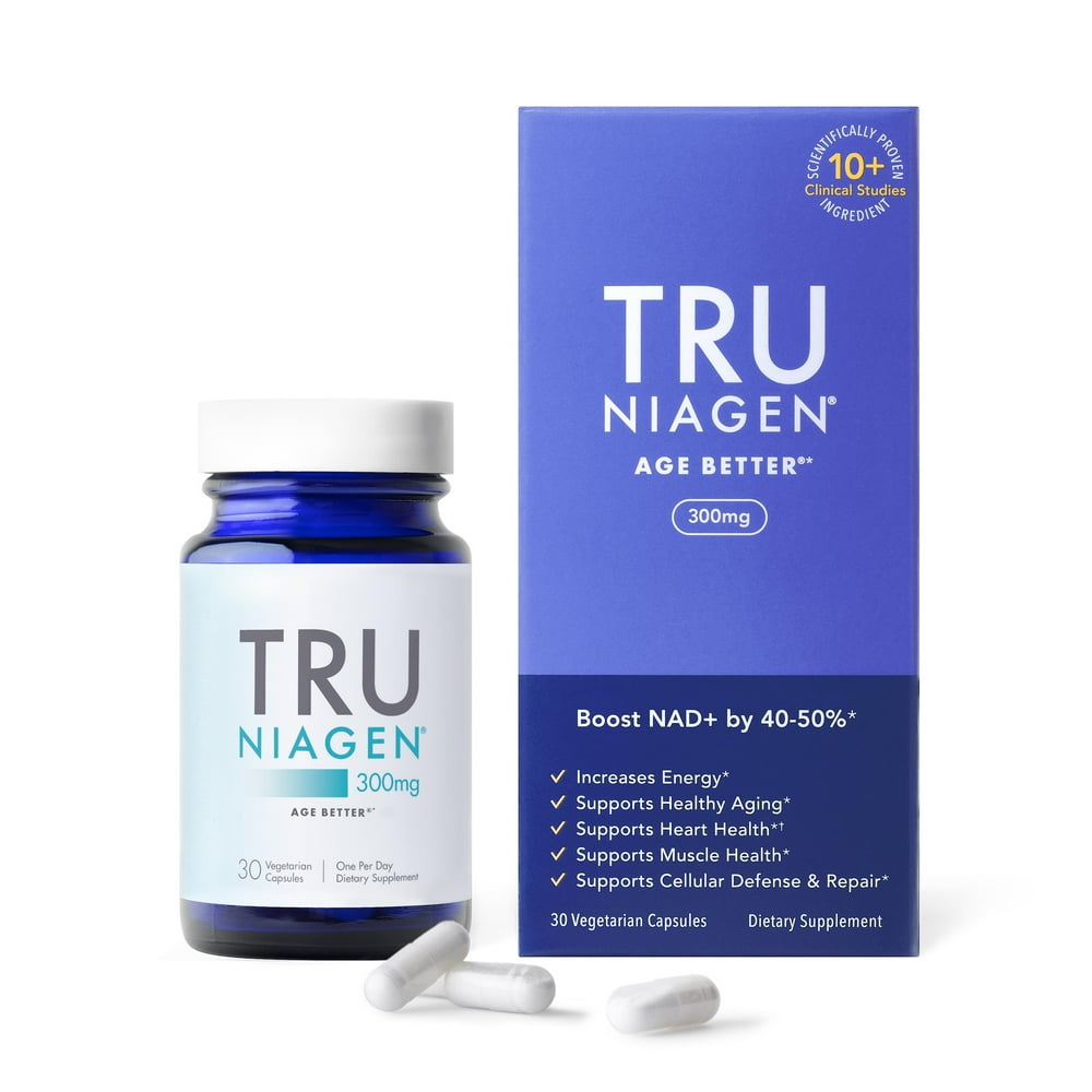 TRU NIAGEN 300mg NAD+ Booster Supplement Nicotinamide Riboside NR for