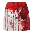thumbnail image 5 of LOVZFMLL Jupe-Pantalon Taille Basse Imprimée pour Femmes Shorts de Sport Décontractés et Jupe-Pantalon Bas Rouge G, 5 of 5