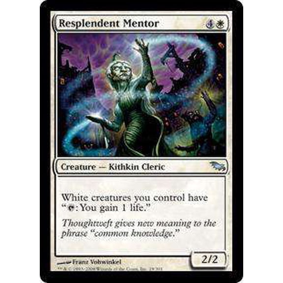 MtG Shadowmoor Uncommon Resplendent Mentor #19