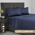 thumbnail image 3 of Martex 4-Piece King Sheet Set | 100% Supima Cotton 700TC Sateen | Blue Indigo, 3 of 9