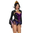 thumbnail image 3 of Leg Avenue Women's Poison Apple Queen Halloween Costume, Black/Purple, Small, 3 of 5