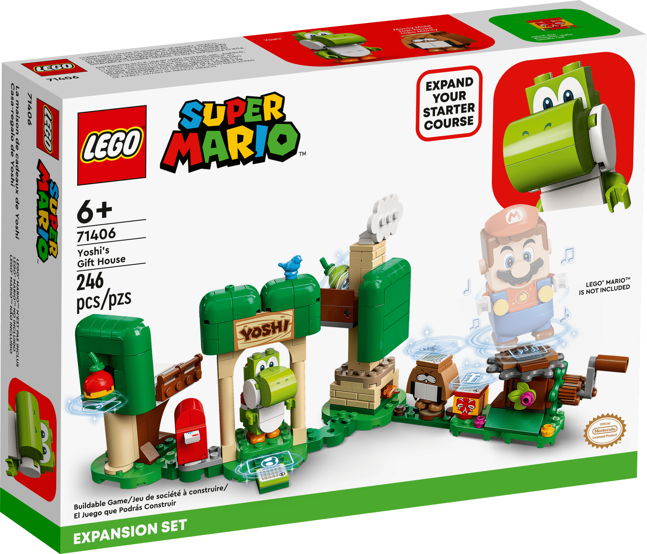 【Mario Giacomelli】マリオ・ジャコメリ 　シュリンク包装未開封品 LEGO Super Mario Yoshi's House Set 71406 - Toy with Yoshi & Monty
