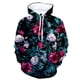 thumbnail image 5 of Sudadera con capucha con estampado de flores y plantas para hombre, sudadera con capucha con estampado 3D retro, sudadera de moda de gran tamaño, camisetas de calle, sudaderas con capucha de manga lar, 5 of 5