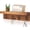Brown - Pine, variant on Rustic Key Holder for Wall, Farmhouse Wall Shelf with Hooks, Wall Mounted Key Racks, Wooden Mail Organizer with Hooks for Entryway