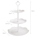 thumbnail image 3 of DPTALR 3-Tier Cupcake Stand Cake Dessert Wedding Event Party Display Tower Plate, 3 of 3