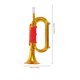 thumbnail image 3 of ColoMX Corneta para niños, instrumento Musical de plástico, accesorio de rendimiento para práctica musical, trompeta, cuerno, juguete educativo, 3 of 8