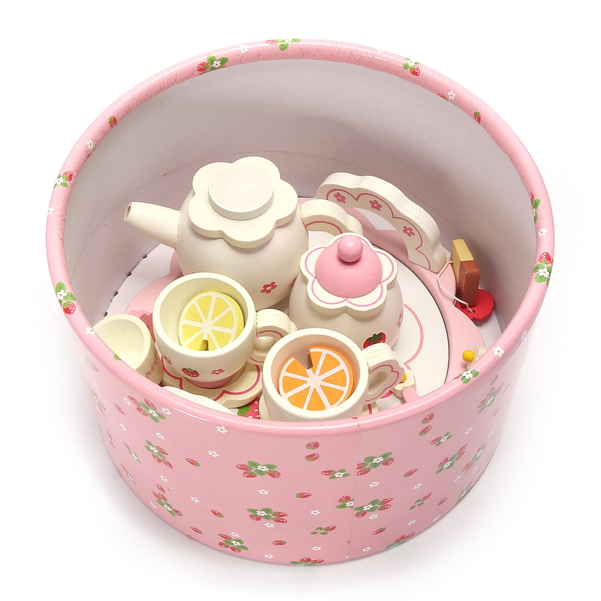 wooden tea party set