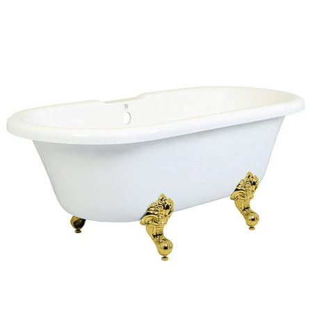 Kingston Brass Aqua Eden 67 x 28 Freestanding Soaking Bathtub