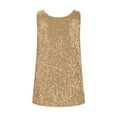thumbnail image 6 of Diufon Sequin Tops for Women Glitter Fashion V Neck Sleeveless Party Tank Top Comfy Sparkly Going Out Shirts, 6 of 6