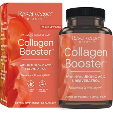 Reserveage Nutrition Collagen Booster with Hyaluronic Acid and Resveratrol