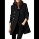 thumbnail image 2 of Abrigo Cruzado de Invierno para Mujer, Elegante Abrigo Tipo Gabardina de Mezcla de Larga con Cuello de Solapa y Botones Negro XXL, 2 of 6