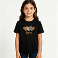 thumbnail image 2 of Girls Graphic Tees Animal Print Hearts Kids T Shirt Enjoy Life 100% Cotton Short Sleeve Soft Tops 4-13Y, 2 of 5