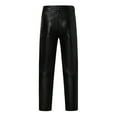 thumbnail image 3 of Fesfesfes Winter Pant Casual Middle Waist Solid Color Warm - Keeping Leather Pant, 3 of 6