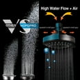 thumbnail image 6 of Hopopro 5-Settings High Pressure Fixed Shower Head with 360° Adjustable Swivel Ball Joint, Powerful Water Spray Showerhead, 6 of 8