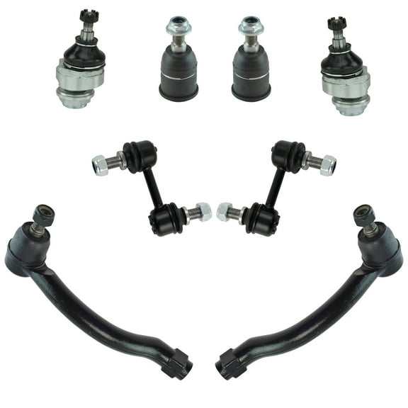 TRQ Front Ball Joint Tie Rod End Sway Bar Link Steering Suspension Kit Set 8pc PSA65040