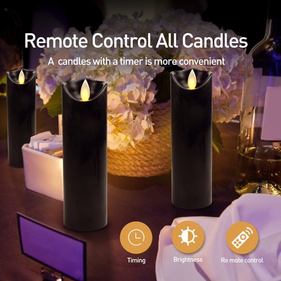Black Flame Candles