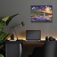 thumbnail image 6 of Epic Art 'Sailboat Fireworks' by Bigelow Illustrations, Acrylic Glass Wall Art, 16"x12", 6 of 8