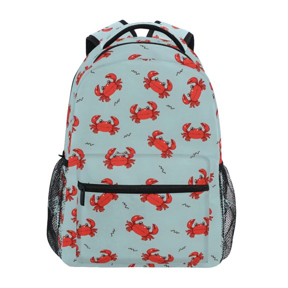 ALAZA Stylish Backpack Funny Crabs Elementary Bookbag Personalized Laptop School Bags Travel Daypack