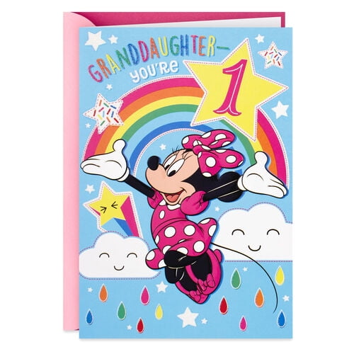 Grandadughter Personalised & Hand Made Minnie Mouse Birthday Card Daughter 