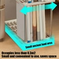 thumbnail image 4 of 4-Shelf Ventilated Storage Organizer | Freestanding Plastic Shelving Unit Gray | Light Duty Iron Support | Tool-Free Assembly | Stackable Custom System | 16 x 8 x 31 in | 1 Rack, 4 of 6