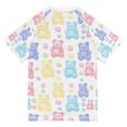 thumbnail image 6 of FORMRS Boys Rash Guard Short Sleeves Swim Shirt Quick Dry UPF 50+ Sun Protection, Sizes 3-12T, Colorful Gummy Bears Pattern, 6 of 6