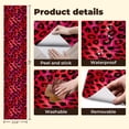 thumbnail image 5 of Vintage Peel and Stick Wallpaper Vibrant Red Black Leopard Print Flowing Wall Mural 23.6in x 9.8ft Self Adhesive Removable Wall Paper Renter Friendly Wallpaper for Bedroom Livingroom Office, 5 of 8