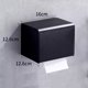 thumbnail image 2 of Caja de pañuelos montada en la pared Servilletero de pañuelos montado en la pared Dispensador Cajón de pañuelos Caja Accesorios de baño for el inodoro de la cocina del hogar, sin taladros, 2 of 8