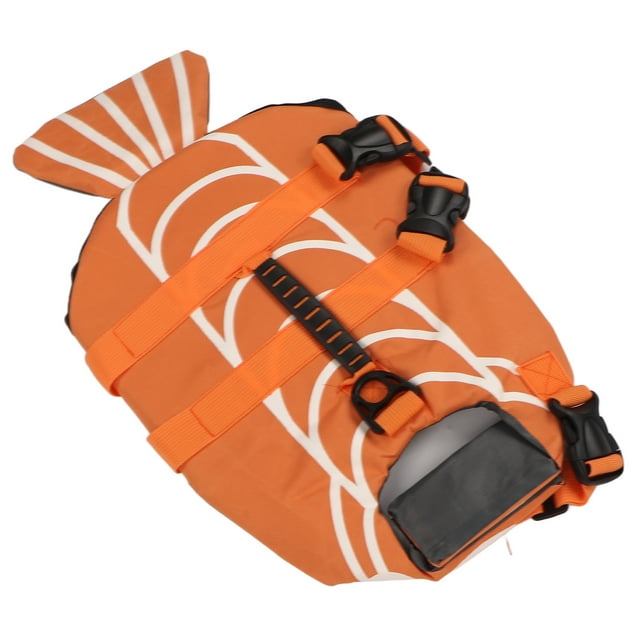 Salvavidas para perros, ergonómico ajustable, chaleco salvavidas seguro para flotación para perros, chaleco salvavidas para perros y cachorros L