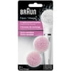 Braun Face 80S - Pack of 2 Sensitive Brush Refills for Braun Mini-Facial Epilator and Facial Cleansing Brush