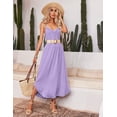 thumbnail image 4 of Ekouaer Women's Sleeveless Nightgown Sleeveless Sleepshirt Casual Maxi Loungewear, 4 of 5