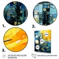 thumbnail image 3 of Designart "Sunlight Collage with Abstract Solar Panels IV" Abstract Framed Wall Art - Modern Yellow Abstract Collages Living Room Framed Canvas Art, 3 of 6