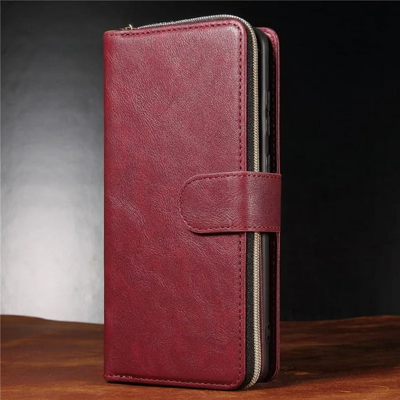 A14 A24 A34 A54 Zipper Purse Leather Case For Samsung Galaxy A15 A25 A55 A13 A23 A33 A53 A73 A52 A72 A51 A50 Wallet Cover Coque Red Samsung A23