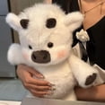 thumbnail image 6 of Luckky Fluffy Highland Cow Plush Plaything,Soft Furry Stuffed Running Cow Animal Doll,for Stress Relief and Emotional Comfort,Fluffy Companion Plaything for Adults Alike, 6 of 9