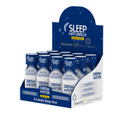 Dream Water Natural Sleep Aid with GABA, Melatonin & 5-HTP Shot, Sleepy Citrus, 2.5 oz, 12 Count