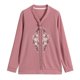 thumbnail image 5 of Camiseta de manga larga para nueva mamá de otoño e invierno, camiseta de mujer de 40 a 50 años de mediana edad y mayores, camiseta fina de primavera y otoño, 5 of 5