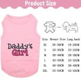 thumbnail image 6 of Pet 1 Pack Dog Shirt – Shirts For Small Dogs – Sleeveless Daddy’s Girl Dog Clothes – Breathable Summer Pet Apparel Stretchy And Stylish Puppy T Shirts, 6 of 11