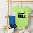 thumbnail image 4 of Little Sister Rule Younger Sis Love Bodysuit Jumper Girls Infant Baby Brisco Brands 12M, 4 of 6