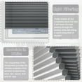 thumbnail image 5 of Keego New Energy Saving Heat Insulating Celluar Shades Honeycomb Window Blinds Light Filtering Slate Gray Color 56.5"w x 66.0"h, 5 of 8