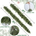 thumbnail image 3 of AHeartcove 6FT Real Touch Cedar Christmas Garland - Artificial Greenery for Fireplace Mantel, Staircase & Door Decor, Indoor/Outdoor Holiday Christmas Decorations, 3 of 13