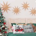 thumbnail image 4 of Xmas Tree Buffalo Plaid Decorations Pillow Covers 20x20 Set of 2, Cotton Linen Reversible Throw Pillows Covers for Outdoor Couch Sofa Living Room, Truck Snowflake Couch Pillows Cushion Cover, 4 of 6