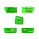 thumbnail image 5 of sweethay 5 unids/set PC motocicleta interruptor modificado transparente scooter altavoz señal luz controlador parte accesorios verde Type2 NO2, 5 of 6